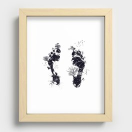 Nature's footprint Recessed Framed Print