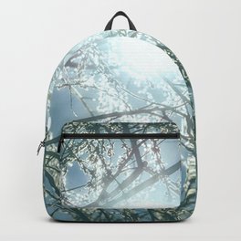 Glowing Sun Rays Through Willow Tree Branches Backpack