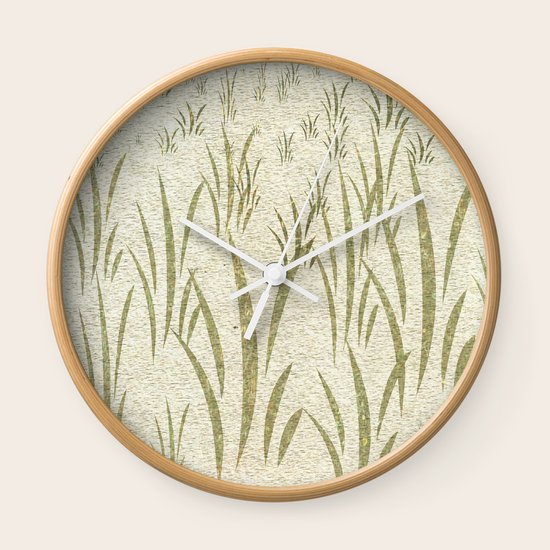 Grass Wall Clock