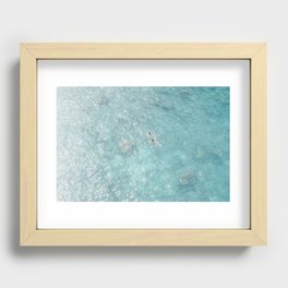 Italia Puglia Sea Recessed Framed Print