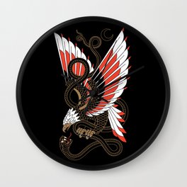 Americana - Eagle & Serpent Wall Clock | Tattoo, Illustration, Snake, Hawk, Graphicdesign, Sheet, Flash, Eagle, Digital, Traditional 
