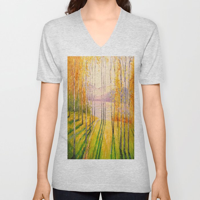 Birch grove V Neck T Shirt