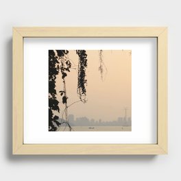 Sunset in Xiamen Recessed Framed Print