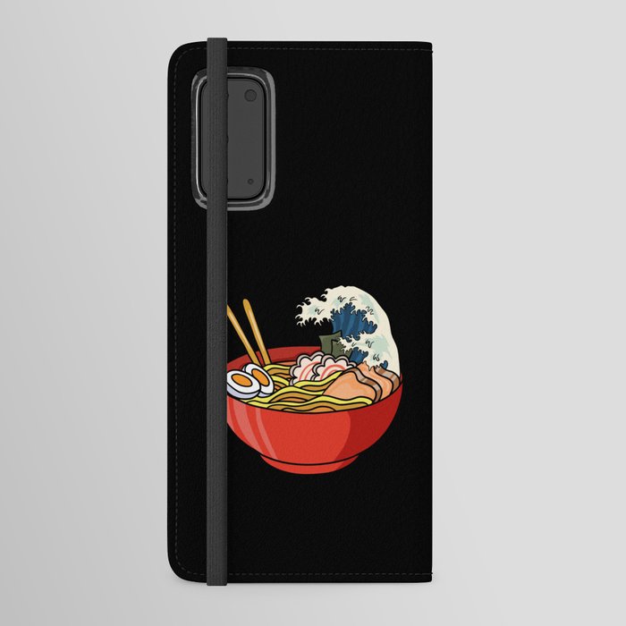 Ramen Noodles Kanagawa Japanese Wave Gift Android Wallet Case