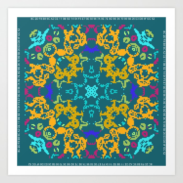 Ca Fantasy 22 Art Print By Cellulrautomataart