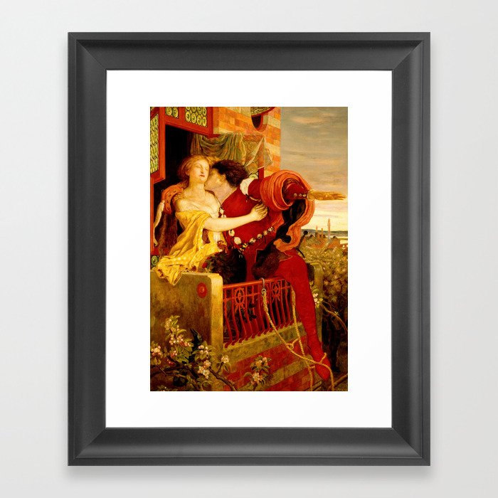 Romeo and Juliet by F. M. Brown Framed Art Print