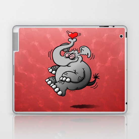 Fly me to the Moon Elephant Laptop & iPad Skin