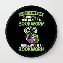 Reader Book Reading Bookworm Librarian Wall Clock