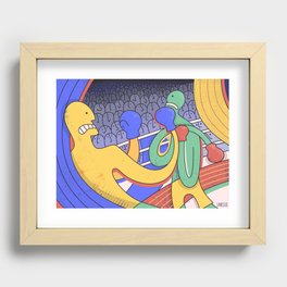 Fight Night - Boxing #1 Recessed Framed Print