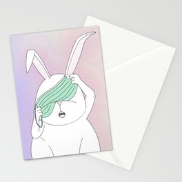Masked Bunny - Right Stationery Card