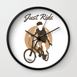 Bike Just Ride Wall Clock