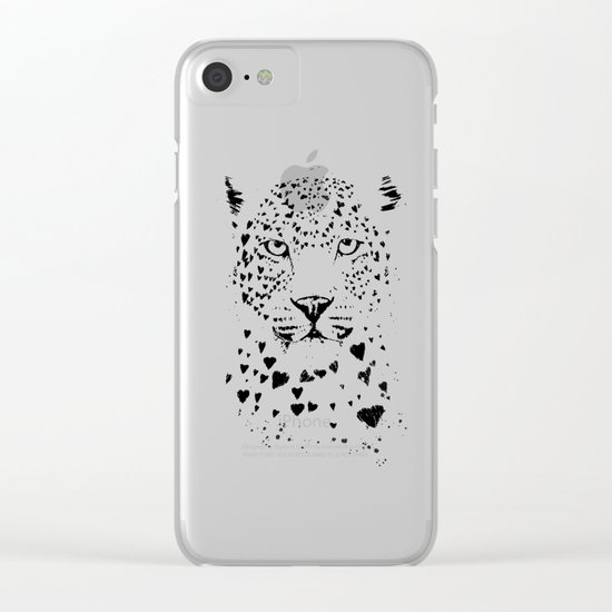 Lovely leopard Clear iPhone Case