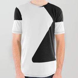 X (Black & White Letter) All Over Graphic Tee