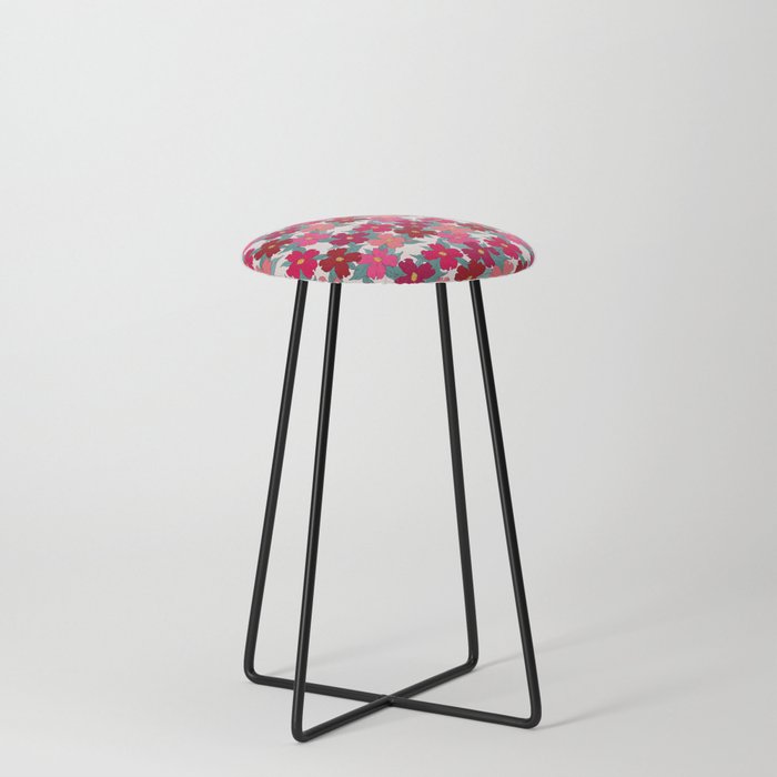 magenta pink yellow flowering dogwood symbolize rebirth and hope Counter Stool