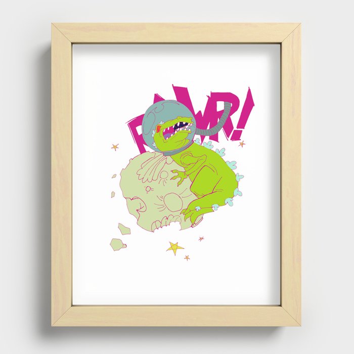 Space Reptar Recessed Framed Print