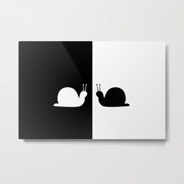 Black and white slug Metal Print | Graphicdesign, Slug, Graphic, Snail, Illustration, Animal, Snails, Escargot, Black, Blackandwhite 