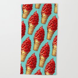 Ice Cream Flight Beach Towel