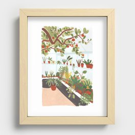 Indoor Greenhouse Recessed Framed Print