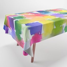 rainbow squares Tablecloth