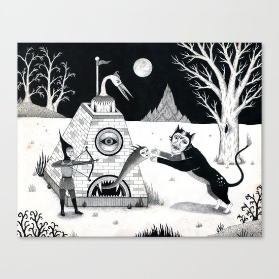 Night Attack Canvas Print