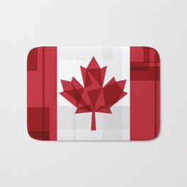O Canada Bath Mat | Abstract, Canadaflag, Canadianflag, Collage, Digital, Geometric, Canadian, Toronto, Vector, Quebec 