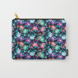 pink black blue evening primrose flower meaning youth and renewal Carry-All Pouch