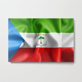 Equatorial Guinea Flag Metal Print