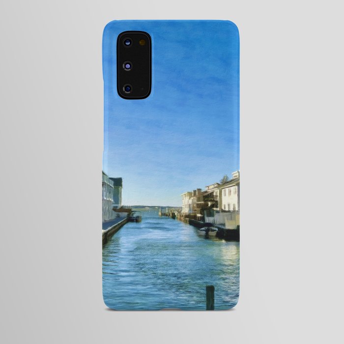 Boat Dock in New England Android Case