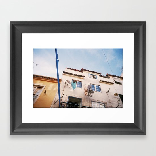In the streets of Lisbon Framed Art Print