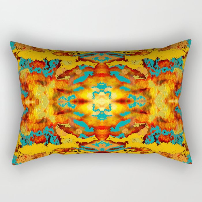 Abstract Fur Kaleidoscope Rectangular Pillow