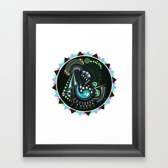 Formed in Space Framed Art Print