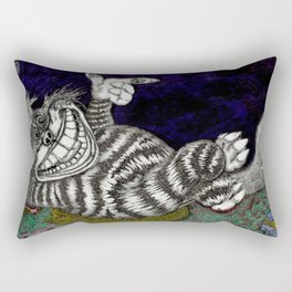 Cheshire Cat Hi-Def Rectangular Pillow