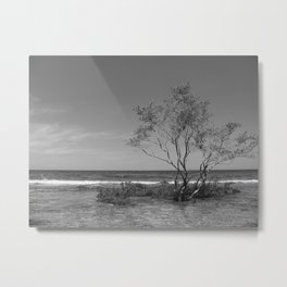 Beach Scene Metal Print | Black and White, Photo, Nature 