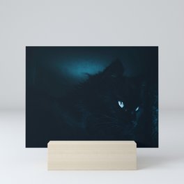 Night cat Mini Art Print