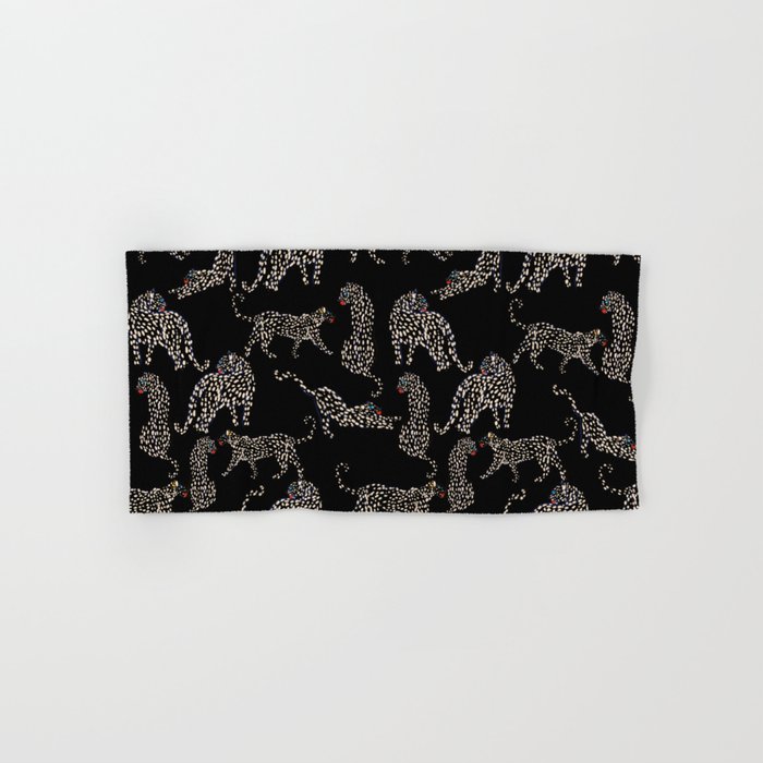 Boho modern black cheetah