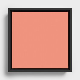 Evening Dance Orange Framed Canvas