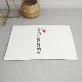 I Heart Jeffersonville, OH Rug | Typewriter, Jeffersonville, Heart, White, Ohio, Red, Love, Oh, Graphicdesign 