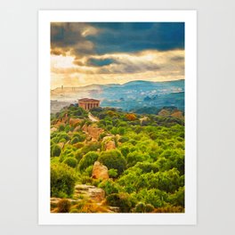 Agrigento and the Valley of the Temples Art Print