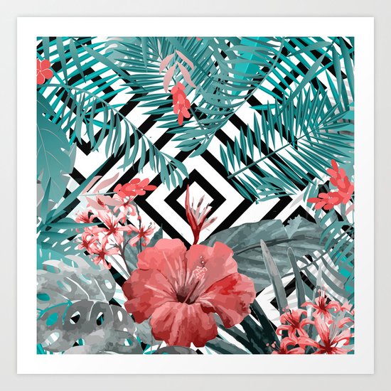TROPICAL PATTERN Art Print