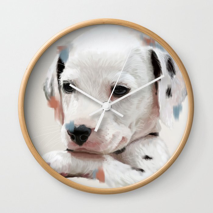 Dalmation Pup Wall Clock