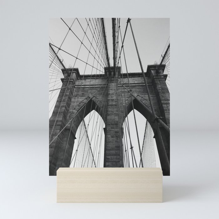 bklyn bridge Mini Art Print