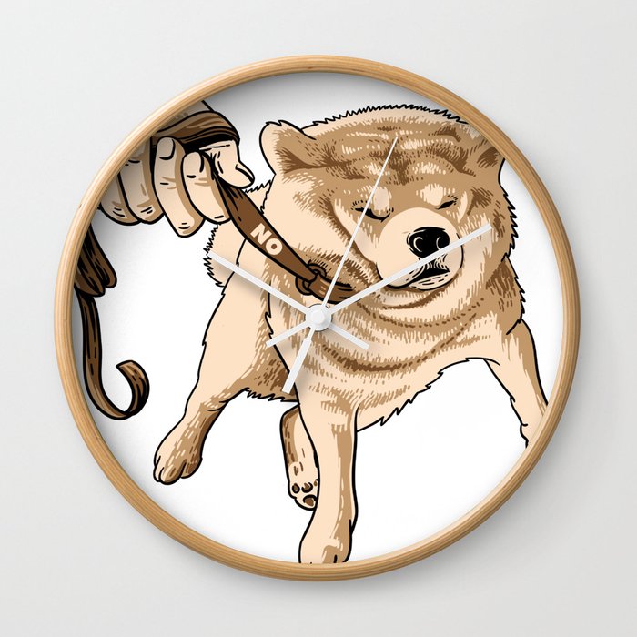 Japanese Shiba Inu Shirt Wall Clock