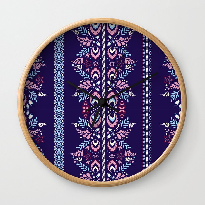 Batik Style 5 Wall Clock