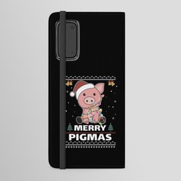 Merry Pigmas Funny Pig Christmas Pun Android Wallet Case
