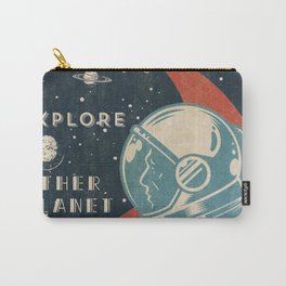 Explore other planet - Vintage space poster #3 Carry-All Pouch