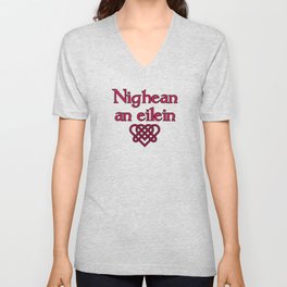 Gaelic Island Girl - Nighean an eilein V Neck T Shirt