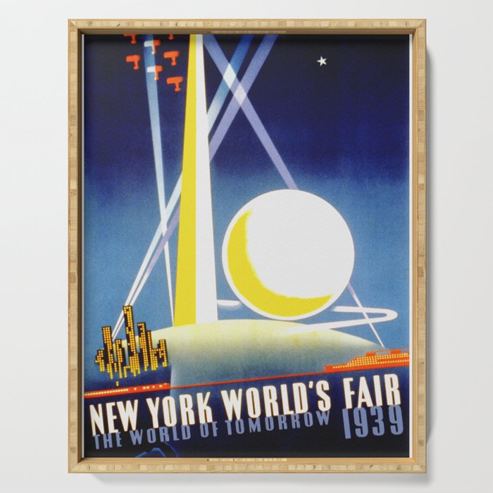 Vintage New York World's Fair 1939 Travel Serving Tray
