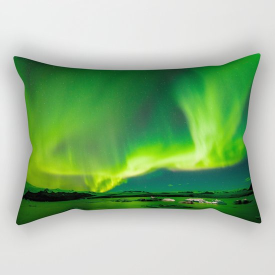 Northern Lights Rectangular Pillow