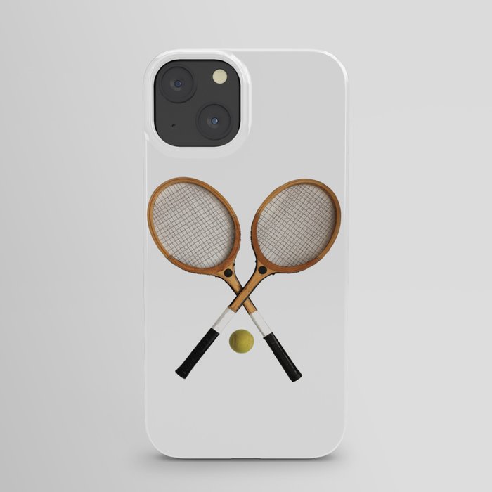 Pligt vase designer Vintage Tennis Rackets and tennis ball iPhone Case by Vision 4 Art  featuring Art by Tom Conway | Society6