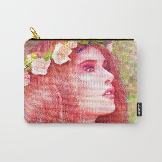 Flowering Carry-All Pouch